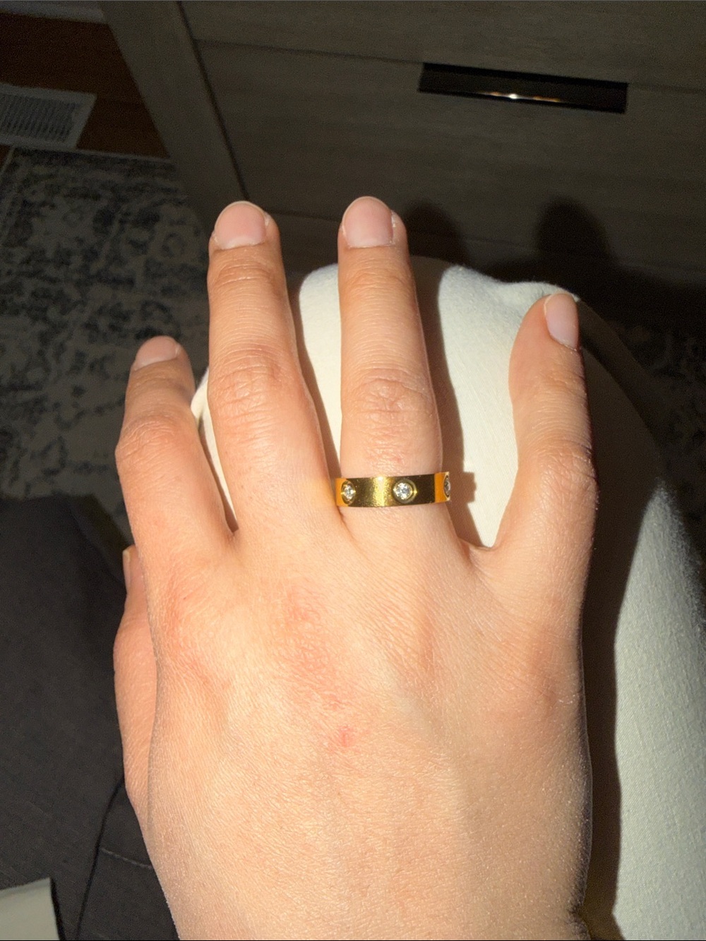 love ring with diamonds